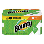 Bounty Paper Towels, 2-Ply, White, 54 Sheets/Roll, 12 Rolls/Carton View Product Image