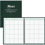 Ward Lesson Plan Book, Wirebound, 8 Class Periods/Day, 11 x 8-1/2, 100 Pages, Green View Product Image