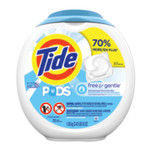 Tide Free & Gentle Laundry Detergent, Pods, 72/Pack, 4 Packs/Carton View Product Image