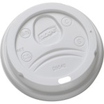 Dixie Sip-Through Dome Hot Drink Lids for 10 oz Cups, White, 100/Pack View Product Image