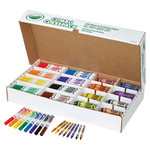 Crayola Crayons and Markers Combo Classpack, Eight Colors, 256/Set View Product Image