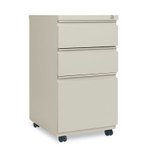 Alera Three-Drawer Metal Pedestal File with Full-Length Pull, 14.96w x 19.29d x 27.75h, Putty View Product Image