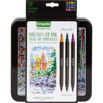 Crayola Brush & Detail Dual Ended Markers, Extra-Fine Brush/Bullet Tip, Assorted Colors, 16/Set View Product Image