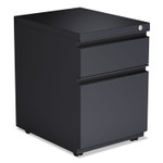 Alera 2-Drawer Metal Pedestal Box File with Full Length Pull, 14.96w x 19.29d x 21.65h, Charcoal View Product Image