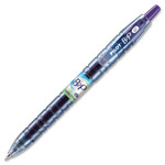 Pilot B2P Bottle-2-Pen Recycled Retractable Gel Pen, 0.7mm, Purple Ink, Translucent Blue Barrel View Product Image