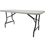 Iceberg IndestrucTables Too 1200 Series Folding Table, 60w x 30d x 29h, Platinum View Product Image