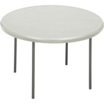 Iceberg IndestrucTables Too 1200 Series Resin Folding Table, 48 dia x 29h, Platinum View Product Image