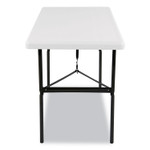 Iceberg IndestrucTables Too 1200 Series Folding Table, 48w x 24d x 29h, Platinum View Product Image