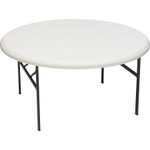 Iceberg IndestrucTables Too 1200 Series Resin Folding Table, 60 dia x 29h, Platinum View Product Image
