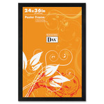 DAX Black Solid Wood Poster Frames w/Plastic Window, Wide Profile, 24 x 36 View Product Image