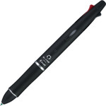 Pilot Dr. Grip 4 + 1 Retractable Ballpoint Pen/Pencil, Black/Blue/Green/Red Ink, Black Barrel View Product Image