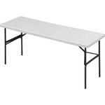 Iceberg IndestrucTables Too 1200 Series Folding Table, 72w x 24d x 29h, Platinum View Product Image