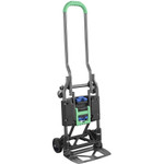 Cosco 2-in-1 Multi-Position Hand Truck and Cart, 16.63 x 12.75 x 49.25, Blue/Green View Product Image