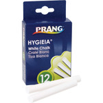 Prang Hygieia Dustless Board Chalk, 3 1/4 x 0.38. White, 12/Box View Product Image