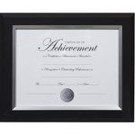 DAX 2-Tone Document Frame, 8 1/2 x 11 Insert, Black/Silver Frame View Product Image