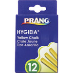 Prang Hygieia Dustless Board Chalk, 3 1/4 x 0.38, Yellow, 12/Box View Product Image