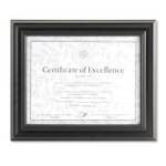 DAX Dimensional Solid Wood Frame, 8 1/2 x 11, Black Frame View Product Image
