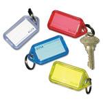 SecurIT Extra Color-Coded Key Tags for Key Tag Rack, 1 1/8 x 2 1/4, Assorted, 4/Pack View Product Image
