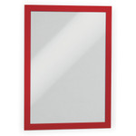 Durable DURAFRAME Sign Holder, 8 1/2" x 11", Red Frame, 2/Pack View Product Image