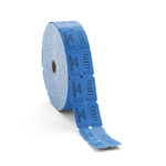 Iconex Consecutively Numbered Double Ticket Roll, Blue, 2000 Tickets/Roll View Product Image