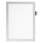 Durable DURAFRAME Note Sign Holder, 8 1/2" x 11", Silver Frame View Product Image