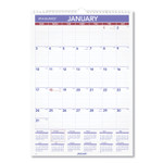 AT-A-GLANCE Monthly Wall Calendar with Ruled Daily Blocks, 12 x 17, White, 2021 View Product Image