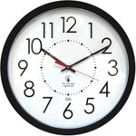 Chicago Lighthouse Electric Contemporary Clock, 14.5" Overall Diameter, Black Case, AC Powered View Product Image