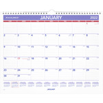 AT-A-GLANCE Monthly Wall Calendar, 15 x 12, Red/Blue, 2021 View Product Image