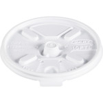 Dart Lift N' Lock Plastic Hot Cup Lids, Fits 10oz Cups, White, 1000/Carton View Product Image