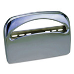 Impact Metal Half-Fold Toilet Seat Cover Dispenser, 16.35 x 2.45 x 11.55, Chrome View Product Image