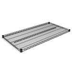 Alera Industrial Wire Shelving Extra Wire Shelves, 48w x 24d, Black, 2 Shelves/Carton View Product Image