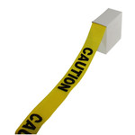 Impact Site Safety Barrier Tape, "Caution" Text, 3" x 1000ft, Yellow/Black View Product Image