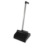 Impact LobbyMaster Plastic Lobby Dustpan, 12" Wide, 32" High, Black Pan/White Handle, 6/Carton View Product Image