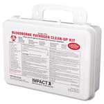 Impact Bloodborne Pathogen Cleanup Kit, OSHA Compliant, Plastic Case View Product Image