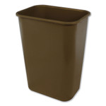 Impact Soft-Sided Wastebasket, Rectangular, Polyethylene, 41 qt, Beige View Product Image