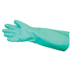 Impact Long-Sleeve Unlined Nitrile Gloves, Powder-Free, Green, Medium, 12 Pair/Carton View Product Image