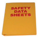 Impact Yellow SDS Binder, 1.5" Capacity, 8.5 x 11, Yellow/Red View Product Image