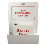 Impact SDS Information Center with Binder, 17.95w x 5.15d x 24h, White/Red View Product Image