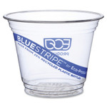 Eco-Products BlueStripe 25% Recycled Content Cold Cups Convenience Pack, 9 oz, 50/PK View Product Image
