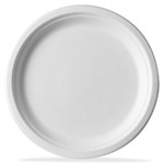 Eco-Products Renewable & Compostable Sugarcane Plates, 9", 50/PK View Product Image