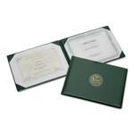OLD - AbilityOne 7510007557077 SKILCRAFT Award Certificate Holder, 8 1/2" x 11", Army Seal, Green/Gold View Product Image