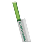 Eco-Products Wrapped Straw, 7.75", Green, 9600/Carton View Product Image