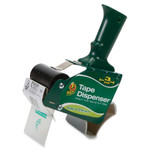 Duck Extra-Wide Packaging Tape Dispenser, 3" Core, Green View Product Image