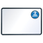 Quartet Contour Dry-Erase Board, Melamine, 36 x 24, White Surface, Black Frame View Product Image