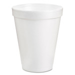 Dart Foam Drink Cups, 8oz, White, 25/Pack View Product Image