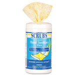 SCRUBS Hand Sanitizer Wipes, 6 x 8, 120 Wipes/Canister, 6 Canisters/Case View Product Image