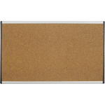 Quartet ARC Frame Cork Cubicle Board, 18 x 30, Tan, Aluminum Frame View Product Image