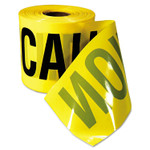 Empire Caution Barricade Tape, "Caution Cuidado" Text, 3"x200ft, Yellow w/Black Print View Product Image