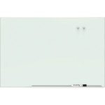 Quartet Element Framed Magnetic Glass Dry-Erase Boards, 74" x 42", Aluminum Frame View Product Image