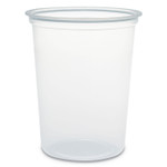 Dart Microgourmet Plastic Deli Container, 32 oz, Clear, 500/CT View Product Image